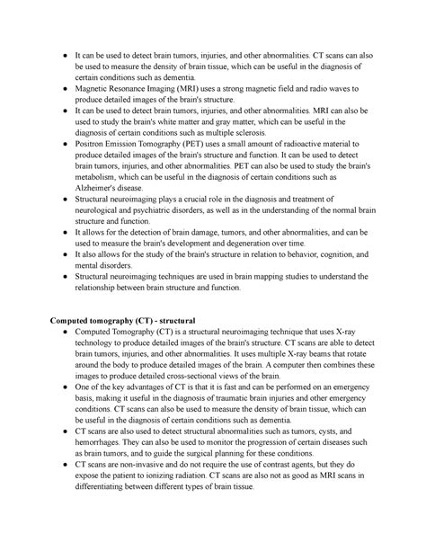 Psych Psychology Notes It Can Be Used To Detect Brain