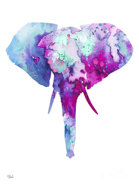 Colorful Elephant Head Painting At Explore