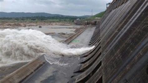 A Day After Opening Six Gates Of The Hirakud Dam The Authorities