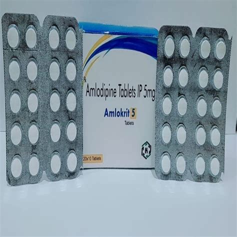 Amlodipine Tablets 5 Mg At 498 Box Kalka Pinjore ID 2850401137762