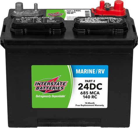 Interstate Batteries Deep Cycle 24dc 685 Marine Cranking Amp Battery Academy