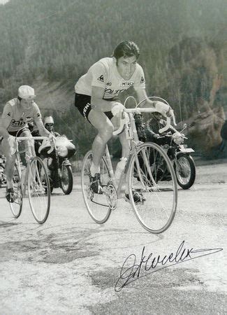 Poster photo dédicacé par EDDY MERCKX Collection maillots cyclistes d