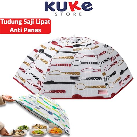 Jual Kuke Tudung Saji Penutup Makanan Lipat Ukuran Besar Alumunium Foil