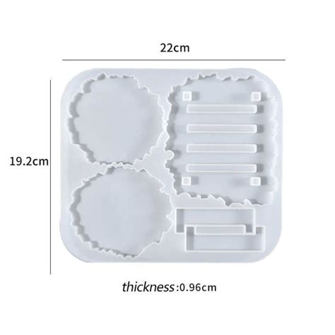 MOULE A MODELER 1 pcs mold Moule de sous verre en résine époxy en