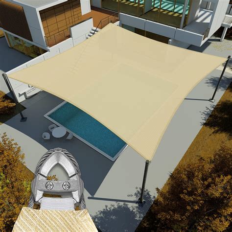 E K Sunrise Reinforcement Large Sun Shade Sail X Rectangle