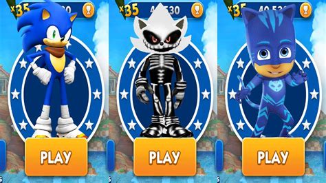 Subway Surfers Sonic Boom Vs Sonic Dash Skeleton Vs Tag With Ryan Pj