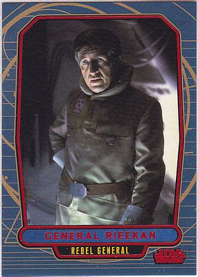 Star Wars Galactic Files Series Red Parallel Insert Gen Rieekan