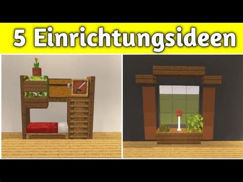 5 coole Einrichtungsideen für dein Haus Minecraft Tutorial YouTube