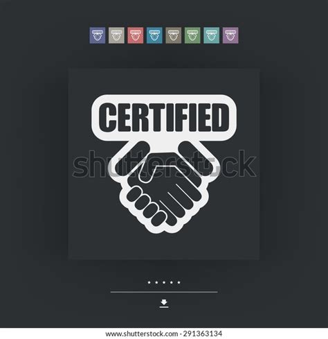 Certified Icon Stock Vector Royalty Free 291363134 Shutterstock