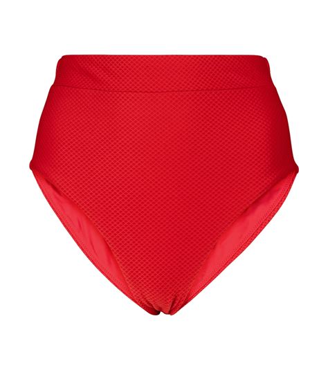 Numana High Rise Bikini Bottoms In Red Heidi Klein Mytheresa
