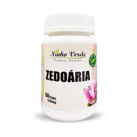 Zedoária 500 mg 60 cáps Ninho Verde