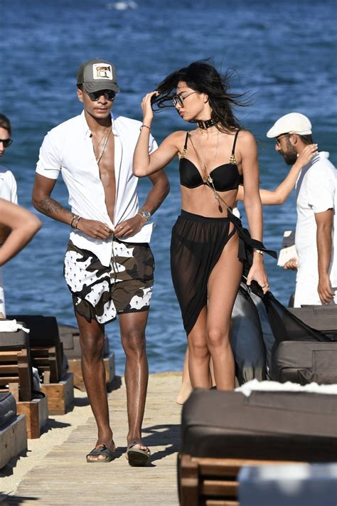 Ruby Mae In A Black Bikini Principote Panormos In Mykonos 07 06 2017