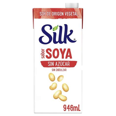 Silk Alimento Líquido de Soya sin Azúcar 946mL Soriana