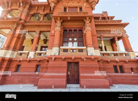 Low Angle View Of Rear Facade Of Baron Empain Palace A Historic