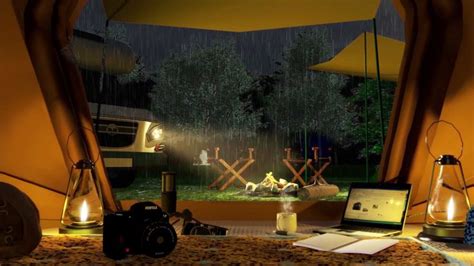 Sleep on Tent with Rain Sounds for Sleeping in Forest 8 Hours Soft Sound of Rain |Studying ...