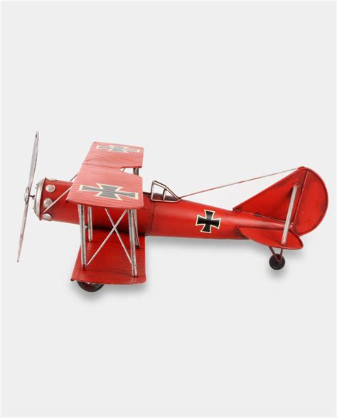 Red Baron Plane Metal Model Gift For An Aviation Fan