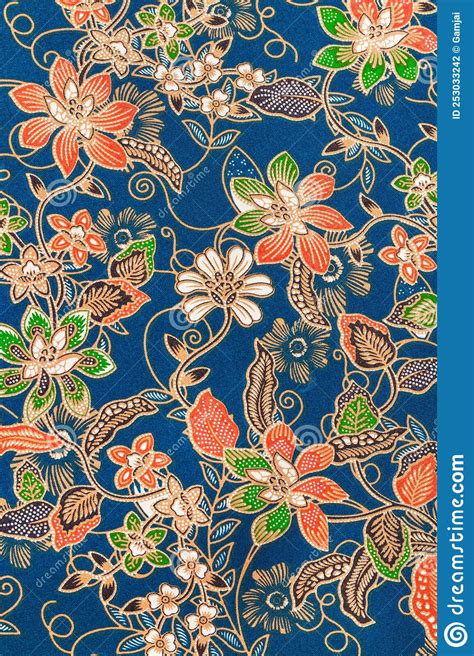 The Batik Sarong Pattern Background In Thailand Traditional Batik