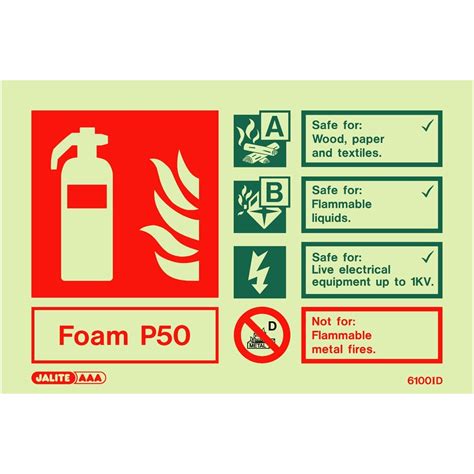 P50 Foam Fire Extinguisher Sign