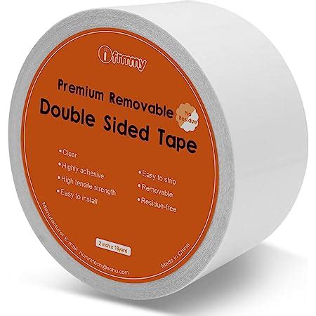 Amazon Xfasten Double Sided Tape Clear Removable Inch By