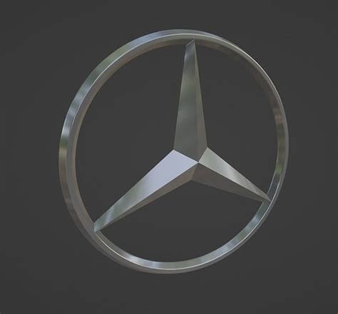 Mercedes Logo 3d Model Cgtrader