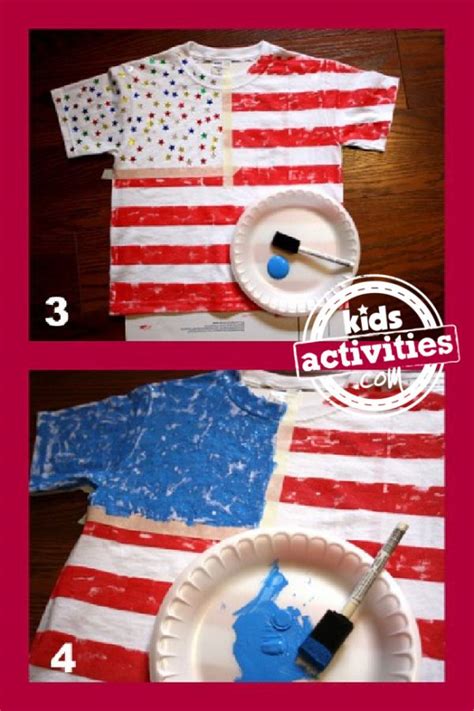 Diy American Flag T Shirt You Can Make For 4th Of July Kids