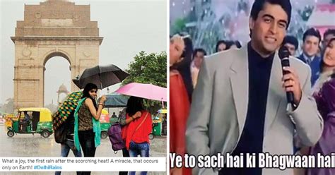 Delhi Rains Memes On Twitter