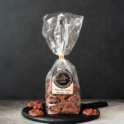 Sachet Roses Des Sables Chocolat Lait Le Chocolatier Sablais