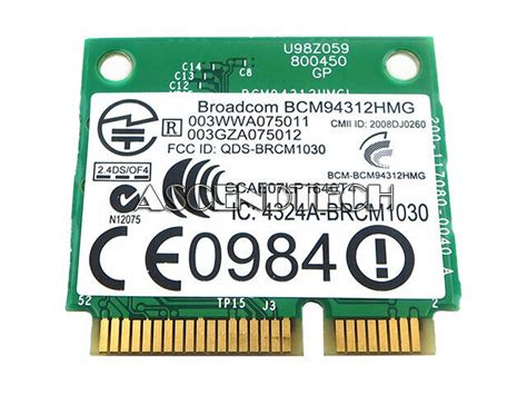 Dell Dw Broadcom Bcm Hmg Half Mini Wireless Card Minicard For