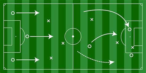 Table Tactique De Terrain De Football Pour Le Match De Football Le