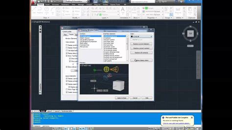 Autocad Tutorial Quick Tip How To Change Background And Command Line