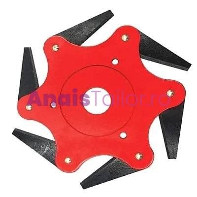 Disc Motocoasa Trimmer Cu 6 Cutite Pliabile 25 4mm