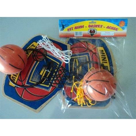 Kit Mini Basquete Infantil Jogo C Tabela Bola E Cesta Brincando