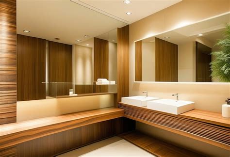 Premium Photo Modern Design Washroom Premium Photo