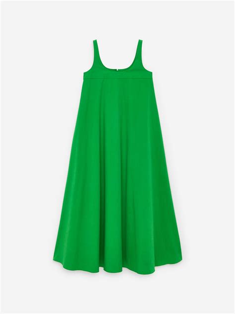 Cotton Maxi Dress Green Women Arket Ww