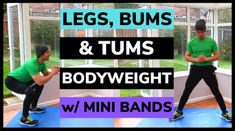 Mini Resistance Band Workout 30 Minute Legs Bums And Tums Workout Youtube