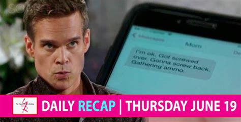 The Young And The Restless Recap Thursday June 21 A Phyllis Lead