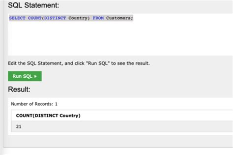 SQL W3School Flashcards Quizlet