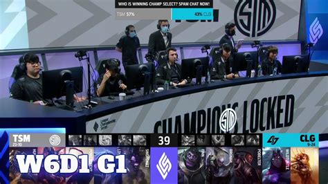 Tsm Vs Clg Week Day S Lcs Summer Clg Vs Tsm W D Full