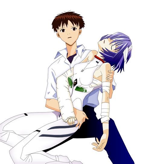 Neon Genesis Evangelion Rei Y Shinji Minitokyo