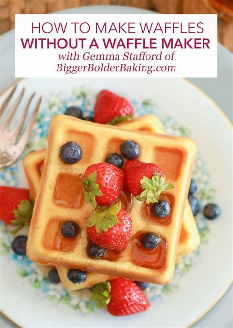 How To Make Waffles Without A Waffle Maker Recipe How To Make