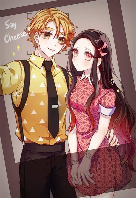 Zenitsu And Nezuko Cute Anime Couples Anime Fanart Ships Slayer