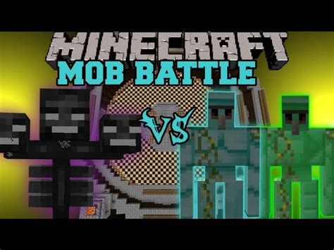 Minecraft Diamond Golem Vs Iron Golem