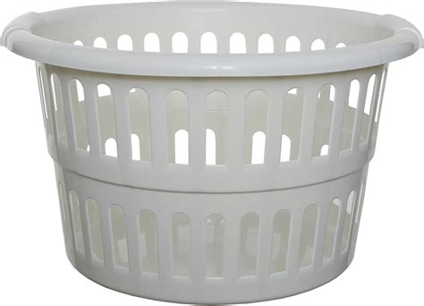 VTL ROUND PLASTIC LAUNDRY BASKET WASHING BASKET CLOTHING HAMPER 4