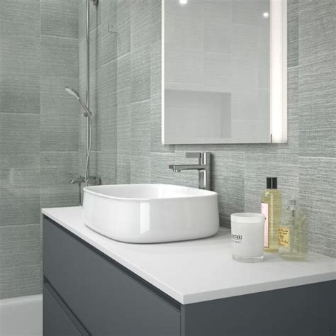 Urban Large Tile Bathroom Wall Panels 5mm (250mm x 2600mm ) - National ...