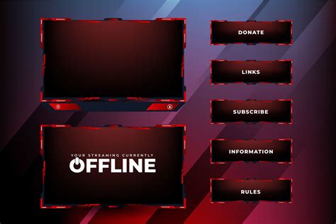 Live Gaming Overlay Screen Panel Vector Graphic by IftiDigital ...