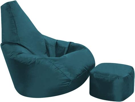 Bean Bag Bazaar High Back Chair And Footstool Combo Cm X Cm