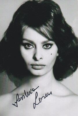 Sophia Loren Original Autogramm Signiertes Foto Top Portrait Ebay