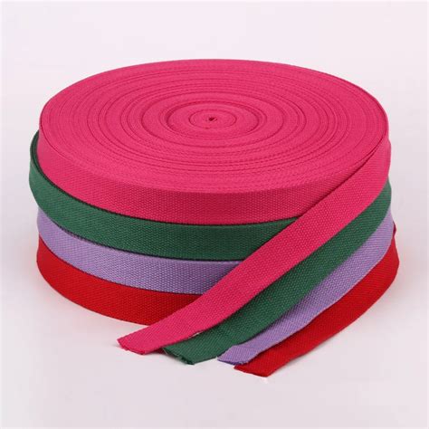 Yards Roll Mm Width Canvas Ribbon Polyester Cotton Webbing