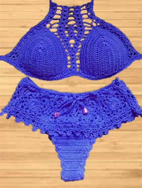 Crochet Bikini Set Pattern Crochet Swimsuit Crochet Bathing Etsy