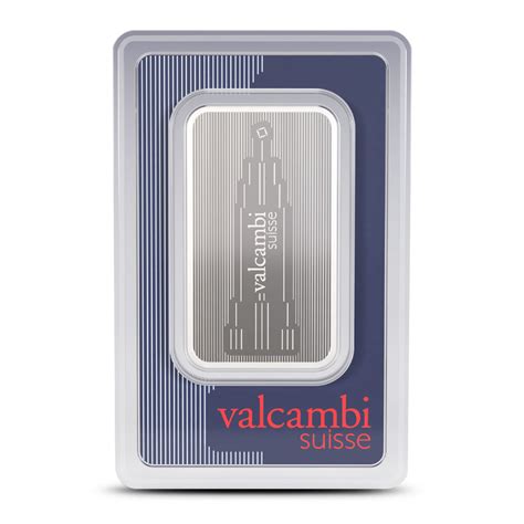 1 Oz Valcambi Skyline Silver Bar New W Assay L BGASC